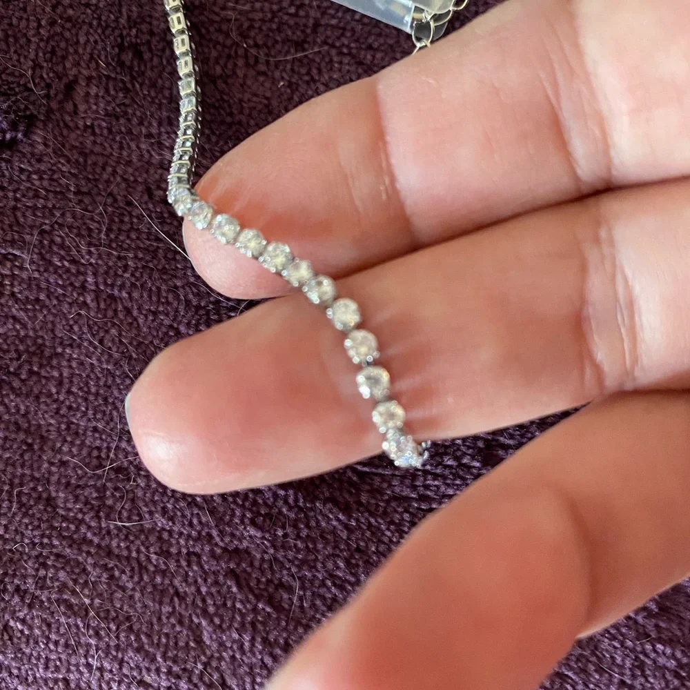 CZ by Kenneth Jay Lane Tennis or Ankle Bracelet - Picture 4 of 5